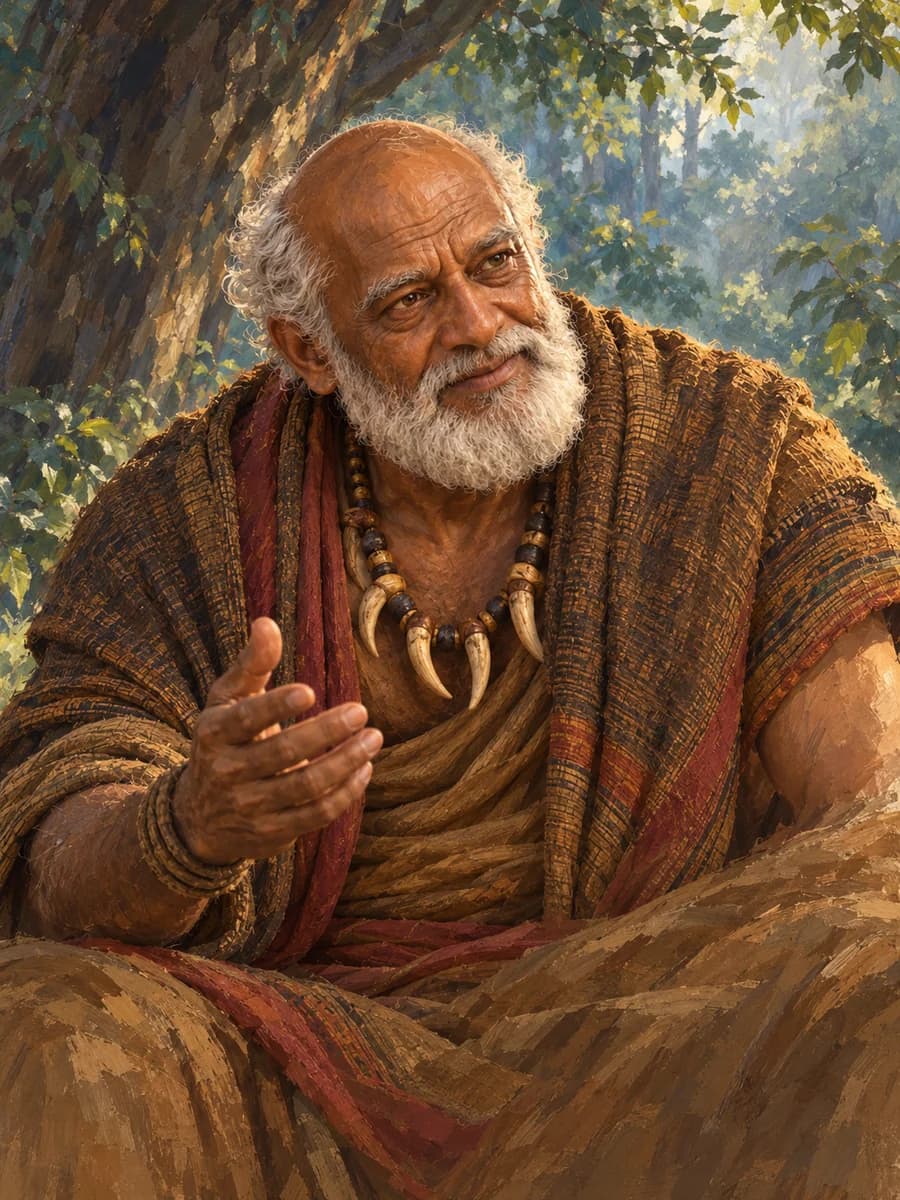 Illustrated portrait of Jāmbavān, King of the bears, the eldest counsel